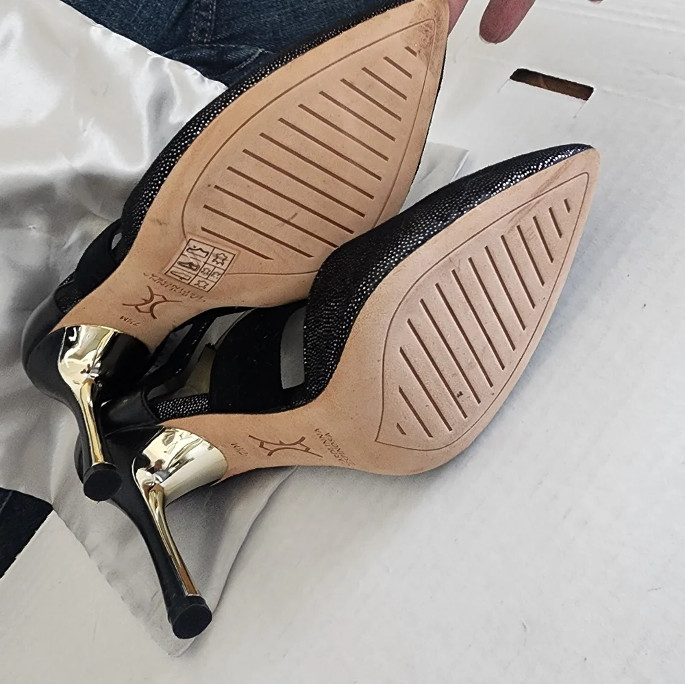 Beautiful CAROLINNA ESPINOSA HEELS SZ 7.5 M - Picture 10 of 15